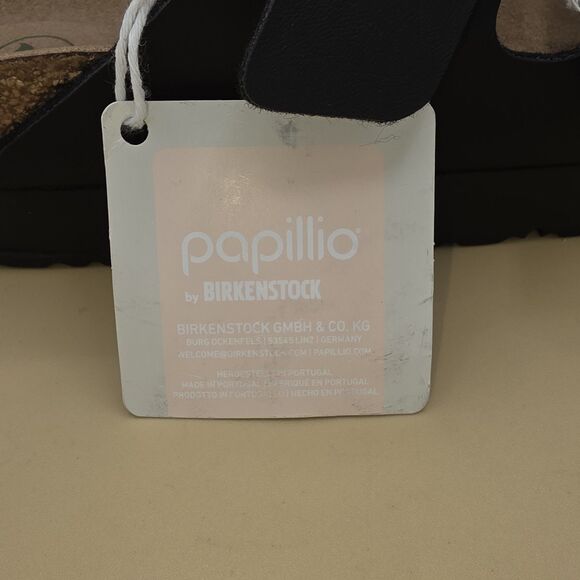 Birkenstock Papillio By Birkenstock Arizona Black Platform  Sandals SZ 7.5, E 38 - Picture 7 of 9